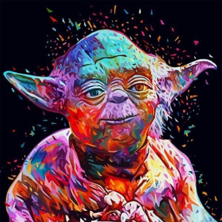 Schilderen op nummer Star Wars Yoda
