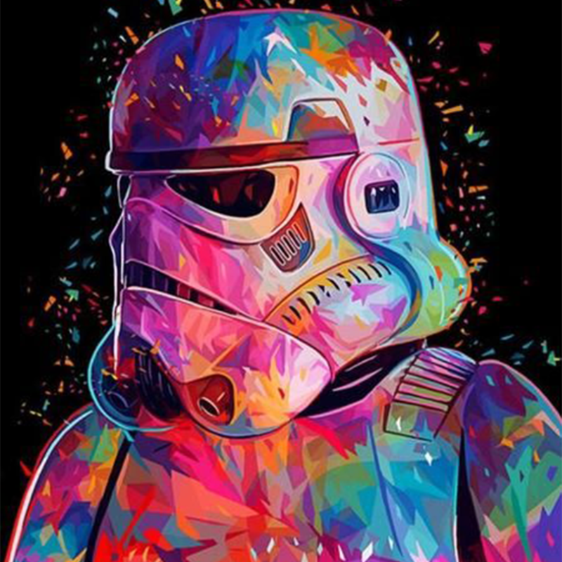 Schilderen op nummer Star Wars Stormtrooper